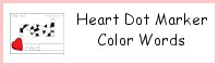 Heart Dot Marker Color Word