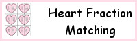 Heart Fraction Matching Printable