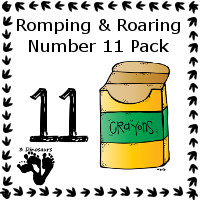 Romping & Roaring Number 11 Pack - 3Dinosaurs.com