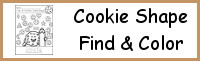 Cookie Color the Shape & Find the Shape Printable
