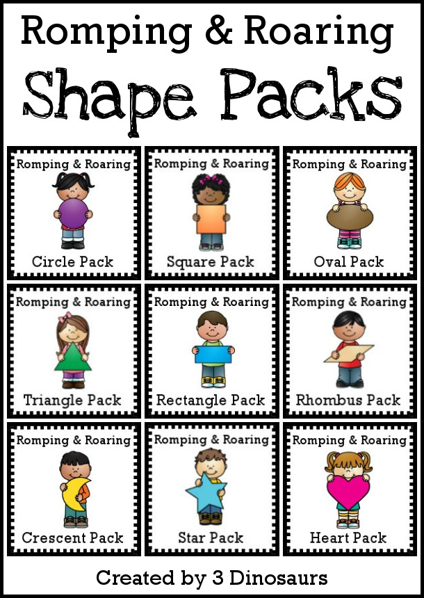 Romping & Roaring Shape Packs - 3Dinosaurs.com