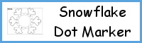 Snowflake Shape Dot Marker