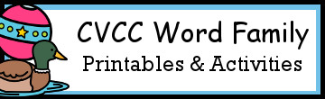 CVCC Word Family Printables
