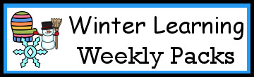 No-Prep Winter Learning Weekly Packs