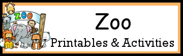 Zoo Themed Activities and Printables